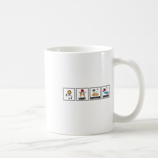 学校の最終日に夏休み先生がほしい コーヒーマグカップ (右)