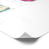 学校の最終日に夏休み先生を稼いでいる ポスター (角)