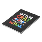 学校の最終日にCrayを受け取る ノートパッド (回転)