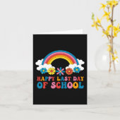 学校の最終日の子ども先生の学生卒業 カード (黄色い花)