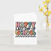 学校の最終日の子ども先生の学生卒業 カード (黄色い花)