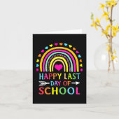 学校の最終日の子ども先生の学生卒業 カード (黄色い花)