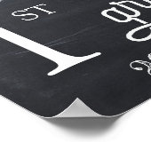 学校の最終日の標識 ポスター (角)