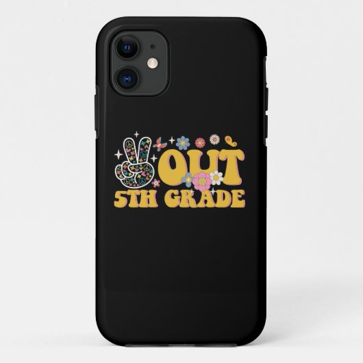 学校の最終日の5年生のグルービーの平和 Case-Mate iPhoneケース (裏面)