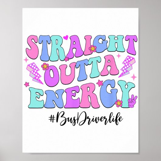 学校の最終日のOutta Energy Busドライバー ポスター (正面)