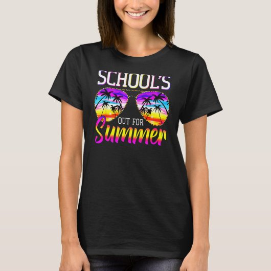 学校の最終日を夏先生 Tシャツ (正面)