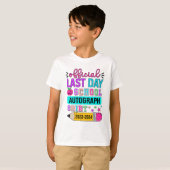 学校の最終日オートグラフシャツペンシル2023-202 Tシャツ (正面フル)