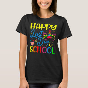 学校の最終日先生夏サングラスビーチ Tシャツ