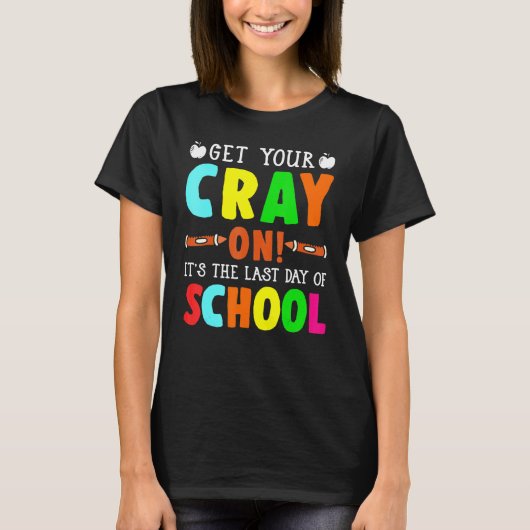 学校の最終日先生幼稚園 Tシャツ (正面)