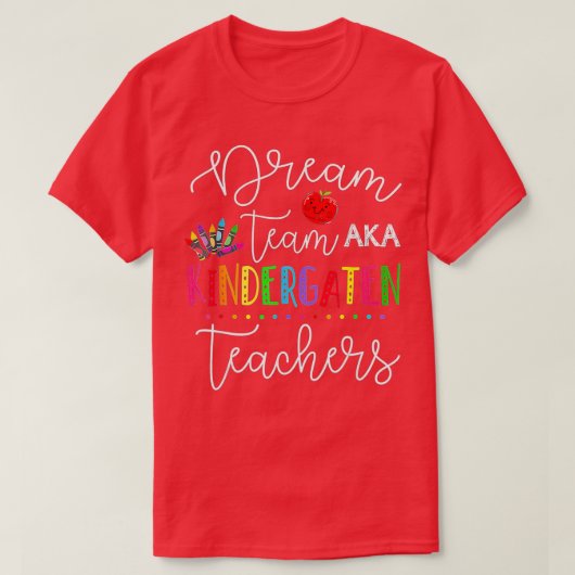 学校の最終日新学期ドリームチームキンド Tシャツ (デザイン正面)