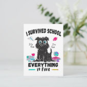 学校の最終日生き延びに ポストカード (スタンド正面)