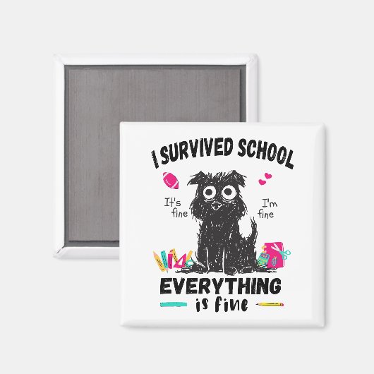 学校の最終日生き延びに マグネット (正面/裏面)