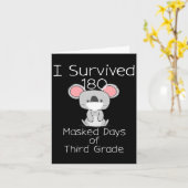 学校の最終日180年3年生の仮面日 カード (黄色い花)