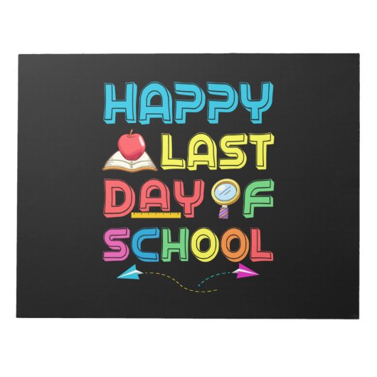 学校の最終日 ノートパッド (正面)