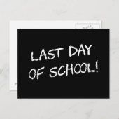 学校の最終日 ポストカード (正面/裏面)