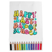 学校の最終日 ミディアムペーパーバッグ (裏面)