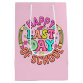 学校の最終日 ミディアムペーパーバッグ (裏面)