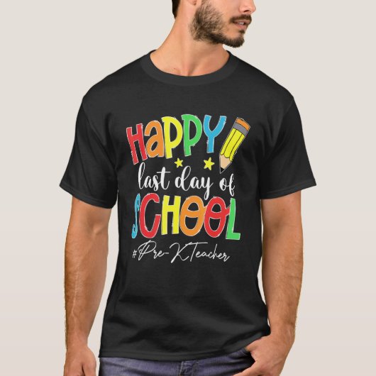 学校の最終日K前先生年度末 Tシャツ (正面)