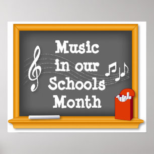 学校の月の音楽 ポスター