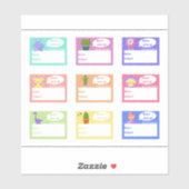 学校の本や子供の趣味のためのモンスター シール (シート)