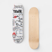 学校の板 スケートボード (正面)