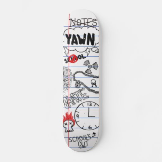 学校の板 スケートボード (正面)