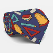 学校の模様のネックタイ ネクタイ (ロール)