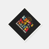 学校の永遠の先生退職したGroovy引退 スタンダードカクテルナプキン (角)