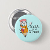 学校の漫画のギフトのかわいい100th日 缶バッジ (正面&裏面)