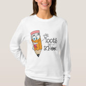 学校の漫画のギフトのかわいい100th日 tシャツ (正面)