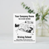 学校の漫画のデザインをパーソナライズする ポストカード (スタンド正面)