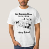 学校の漫画をパーソナライズする Tシャツ (正面)