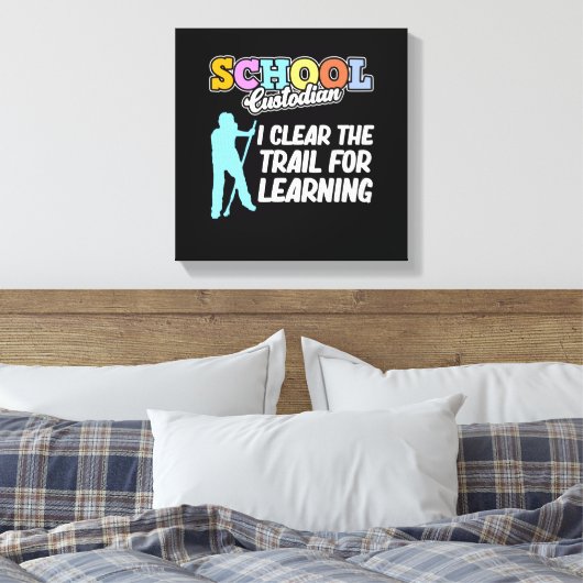 学校の澄ん保管者管理用清掃員グラ キャンバスプリント (インサイチュ (寝室))