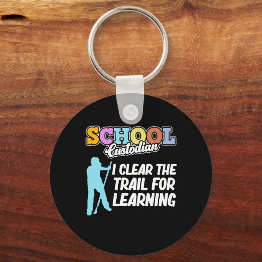 学校の澄ん保管者管理用清掃員グラ キーホルダー (正面)