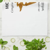 学校の獣医ホワイトコート式 キッチンタオル (折り畳み)