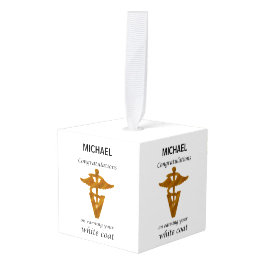 学校の獣医ホワイトコート式 キューブオーナメント