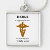 学校の獣医ホワイトコート式 キーホルダー (正面)