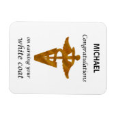 学校の獣医ホワイトコート式 マグネット (横)