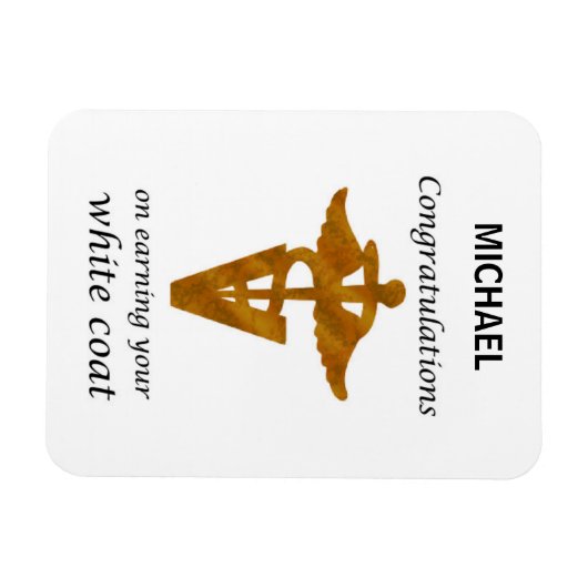 学校の獣医ホワイトコート式 マグネット (横)