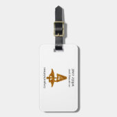 学校の獣医ホワイトコート式 ラゲッジタグ (正面縦)