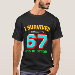 学校の男子に67日間耐えた Six Seven Meme G Tシャツ