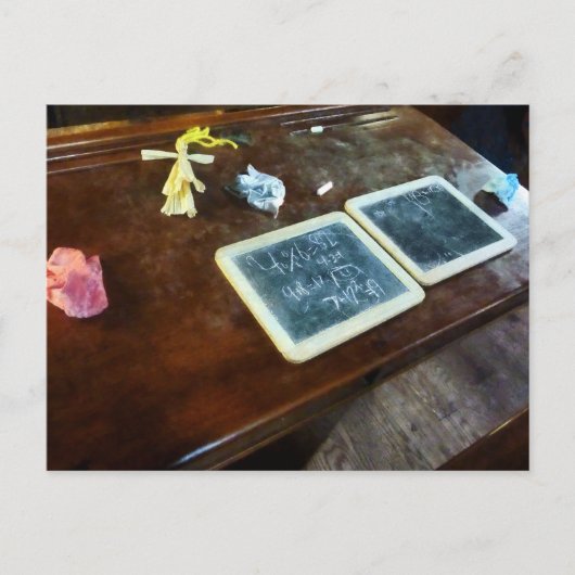 学校の石板 ポストカード (正面)