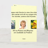 学校の私の最初日 カード (裏面)