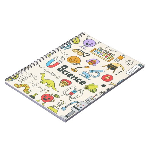 学校の科学は1をセットした。手書きヴィンテージil ノートブック (左側)