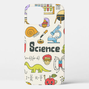 学校の科学は1をセットした。手書きヴィンテージil iPhone 12ケース