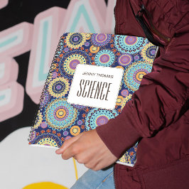 学校の科目パーソナライズされたカラフル ノートブック