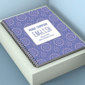 学校の科目パーソナライズされた紫とピンク ノートブック