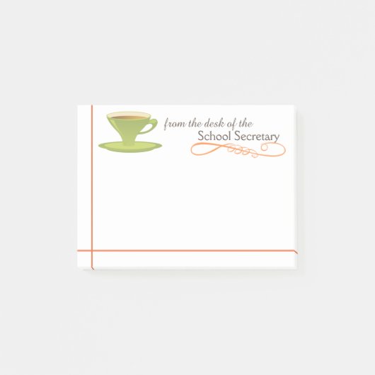 学校の秘書付箋 ポストイット (正面)