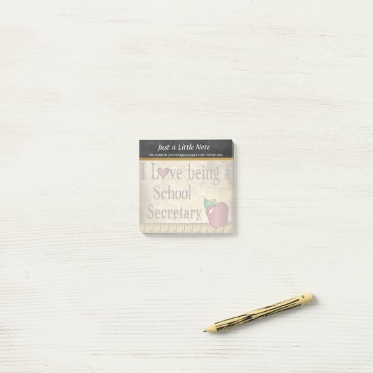 学校の秘書|のヴィンテージのスタイル ポストイット (デスク上)