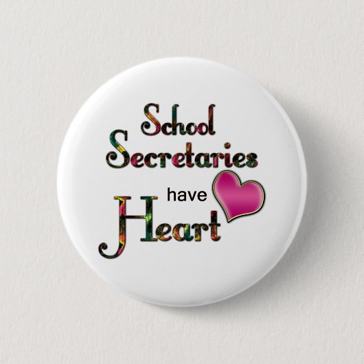 学校の秘書Have Heart 缶バッジ (正面)